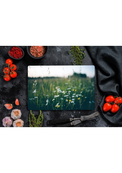 Kır Çiçeği | Cam Kesme Tahtası - Cam Kesme Tablası | 30 cm x 40 cm