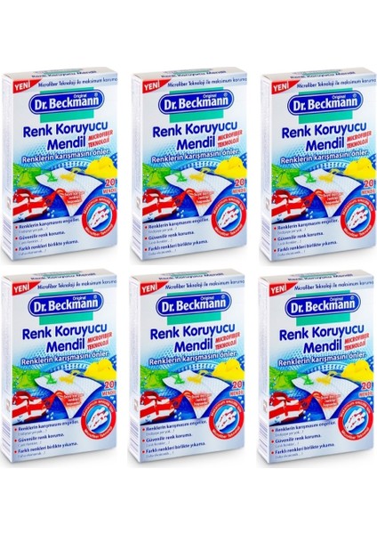 Dr.beckmann Renk Koruyucu Mendil 20'li 6 'lı