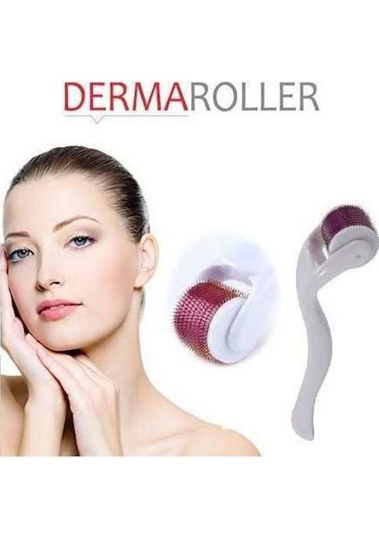 Titanyum Uçlu 540 Iğneli Derma Roller 1 mm Iğne Cilt Yüz Vücut Yenileme Masaj Aleti