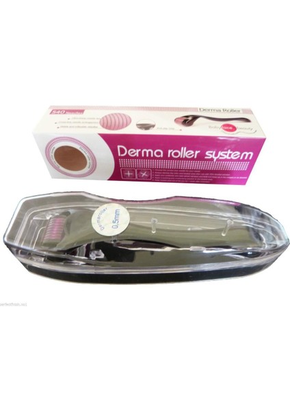 Titanyum Uçlu 540 Iğneli Derma Roller 1 mm Iğne Cilt Yüz Vücut Yenileme Masaj Aleti