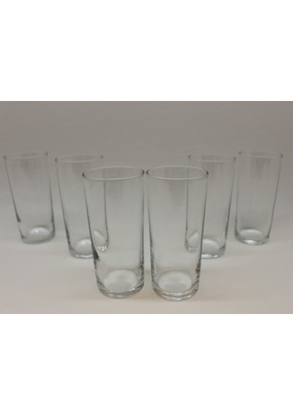 42138 Limonata & Rakı Bardağı Düz Model 6 Adet Bardak