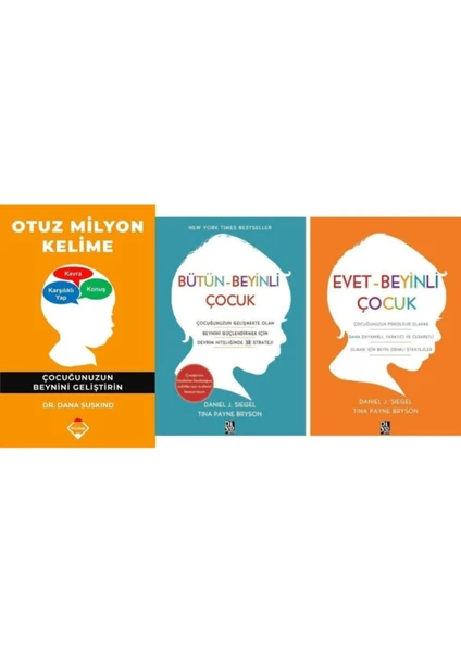 Otuz Milyon Kelime - Evet - Beyinli Çocuk - Bütün-Beyinli Çocuk 3 Kitap Set