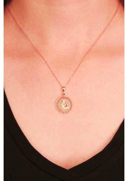 Kova Burcu Gümüş Madalyon Kolye fiyatları