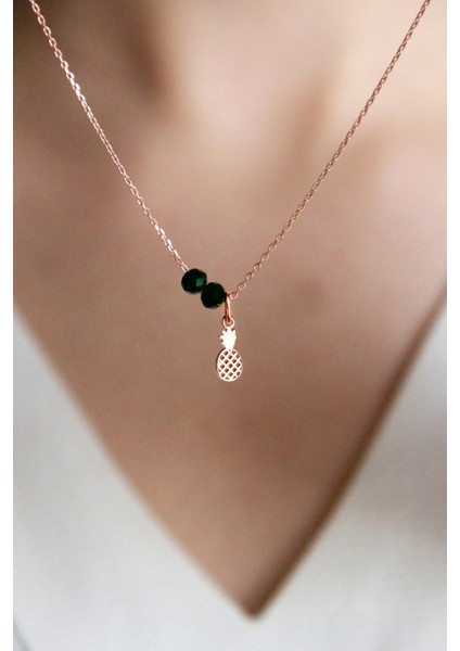 Gümüş Ananas Kolye modelleri