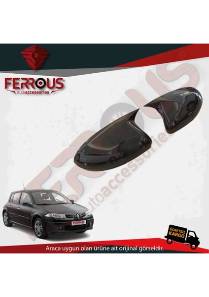 Renault Megane 2 Batman Yarasa Ayna Kapağı 2004-2009 Siyah fiyatları