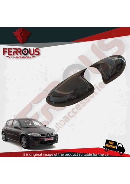 Renault Megane 2 Batman Yarasa Ayna Kapağı 2004-2009 Siyah modelleri