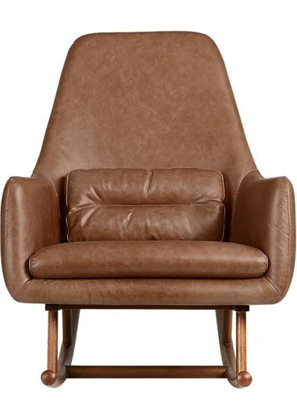 Myruf Sallanan Sandalye - Bronz Deri