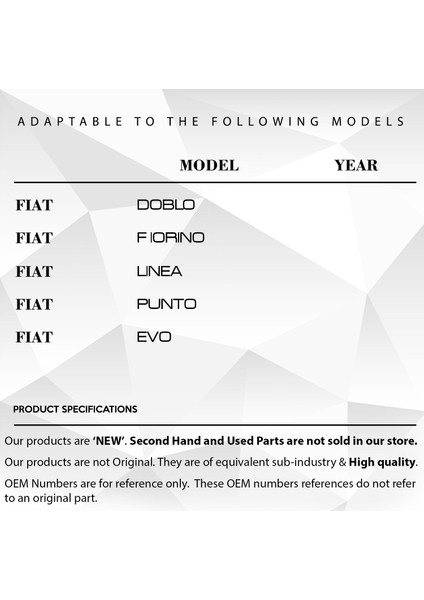 Fiat Doblo, Fiorino,linea,punto,evo Için Koltuk Ayar Kolu