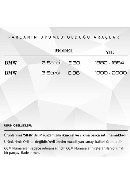 Bmw 3 Serisi E 30, E 36 Için Kriko Lift Takozu