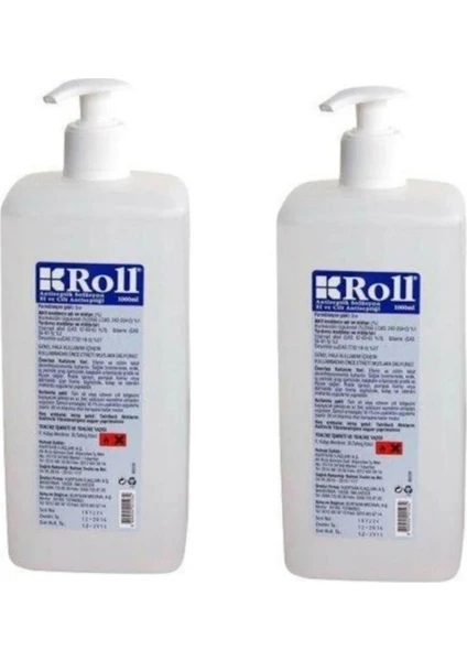 ROLL Antiseptik El Cilt Antiseptiği Dezenfektanı 1000 ML 2 Adet