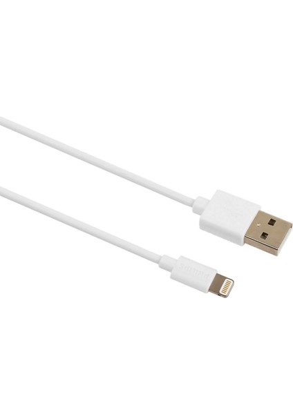 Philips Lightning 1m 2.4A Şarj Data Kablosu SWR1508W/93-BEYAZ