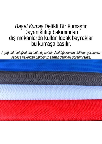 Alparslan Türkeş ve 3 Hilal Kırmızı Sancak Bayrak Mhp 100 x 150 CM