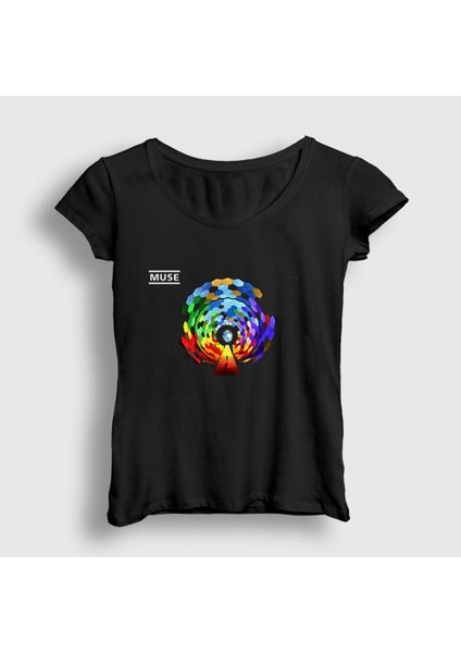 Kadın Siyah Resistance Muse T-Shirt