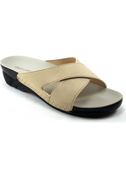 Venedik-9 Ceyo Kadın Terlik-Bej
