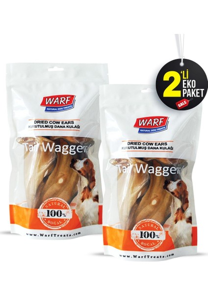Kurutulmuş Dana Kulağı 3'lü 120 gr x 2 Paket