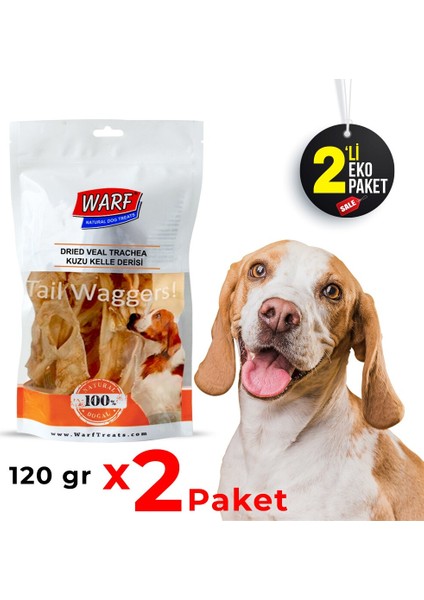 Kurutulmuş Dana Kelle Derisi 120 gr x 2 Paket