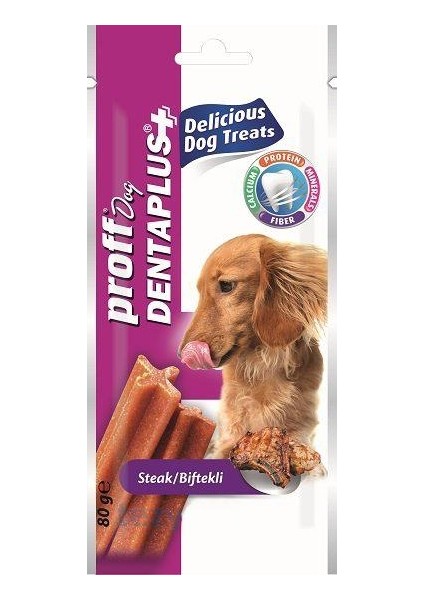 Dog Denta Plus Biftekli Köpek Ödül Çubuğu 4'lü 6 Paket