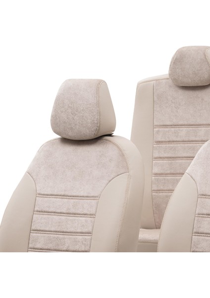 Renault Kangoo 1998-2009 Özel Üretim Koltuk Kılıfı Milano Design Bej fırsatları