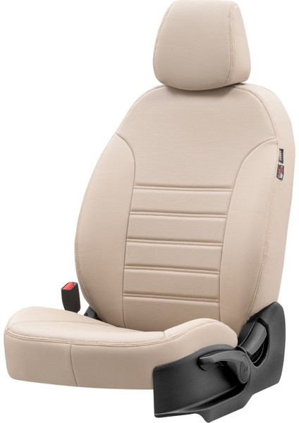 Renault Modus 2004-2008 Özel Üretim Koltuk Kılıfı New York Design Bej