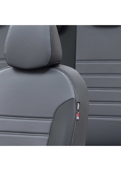 Volkswagen Transporter T-4 1992-2003 4+1 (5 Kişi) Özel Üretim Koltuk Kılıfı New York Design Füme - Siyah