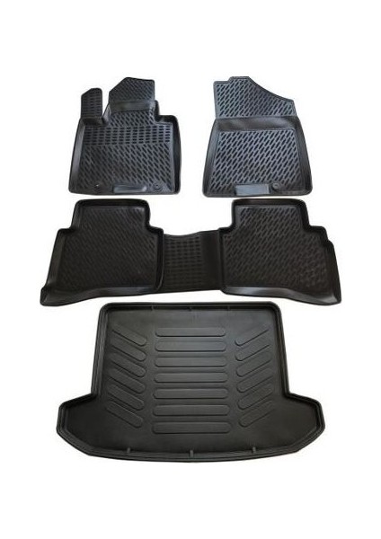 Skoda Super B 2015-2018 Arası Birebir Uyumlu 3D Paspas + Bagaj Havuzu İkili Set