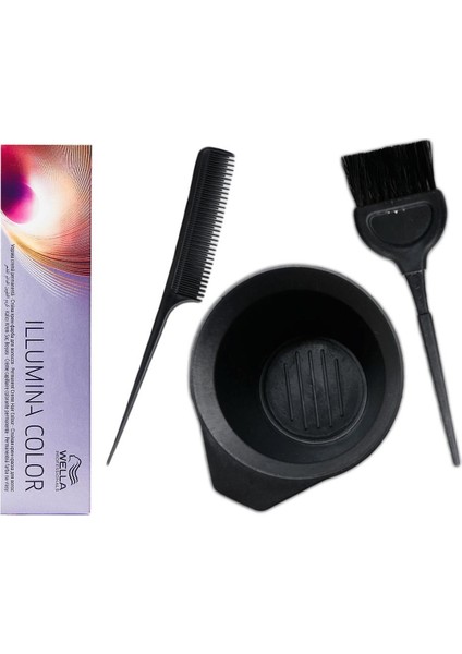 Illumina 7/7 Orta Kahve Kumral Boya 60 ml + Saç Boyama Seti