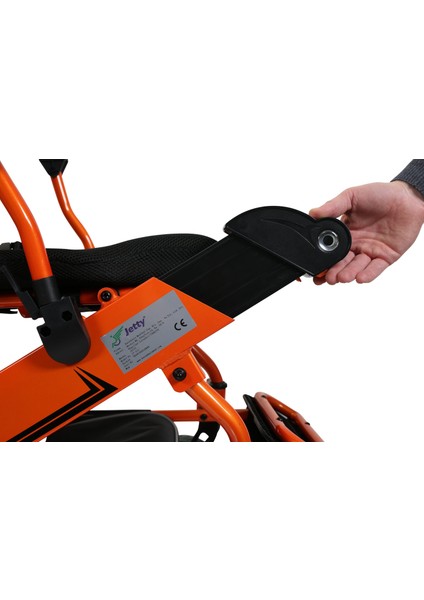 Tekerlekli Iskemle A-311F Fonksiyonel Ultra Hafif Pratik Katlanır Akülü Tekerlekli Sandalye