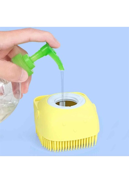 Şampuan Hazneli Silikon Peeling Duş Fırçası Masaj fırsatları
