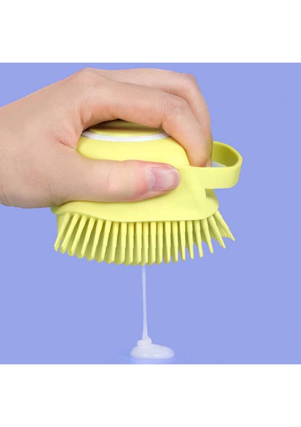 Şampuan Hazneli Silikon Peeling Duş Fırçası Masaj indirimleri
