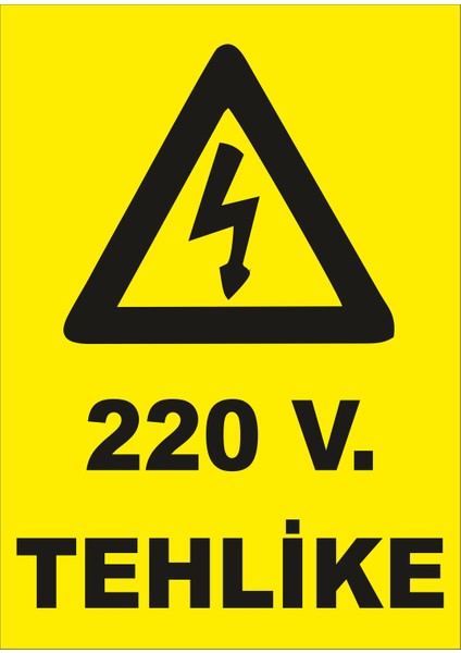 220 Volt Levhası