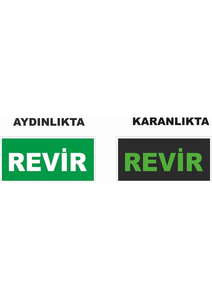 Revir Fosforlu Levhası