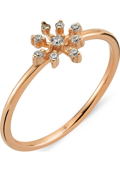 Favori Kadın Taşlı Pembe Altın Yüzük fiyatları