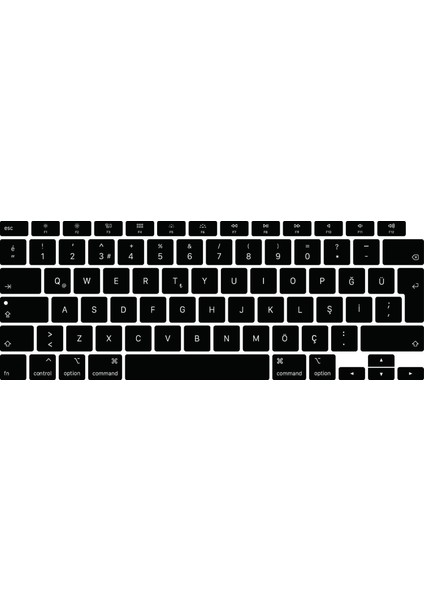 Apple Macbook Air 2020 A2179 13" 13.3" Touch Id Türkçe Silikon Q Klavye Koruyucu