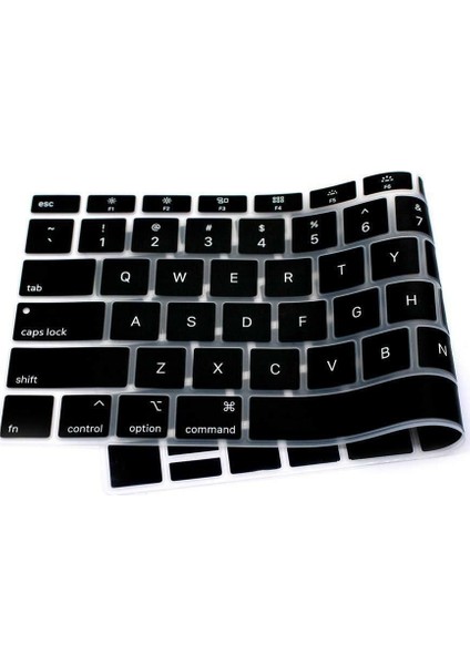 Apple Macbook Air 2020 A2179 13" 13.3" Touch Id Türkçe Silikon Q Klavye Koruyucu