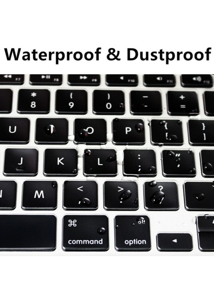 Apple Macbook Air 2020 A2179 13" 13.3" Touch Id Türkçe Silikon Q Klavye Koruyucu