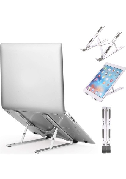 Bilgisayar Laptop Stand Macbook Notebook Katlanabilir Taşınabilir Metal Standı