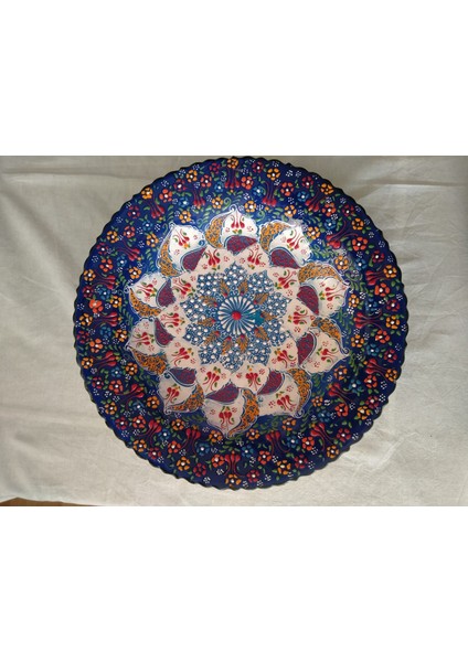 40 cm Kabartma Desenli Tabak