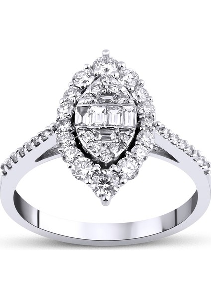 0,81 Karat Baget Yüzük