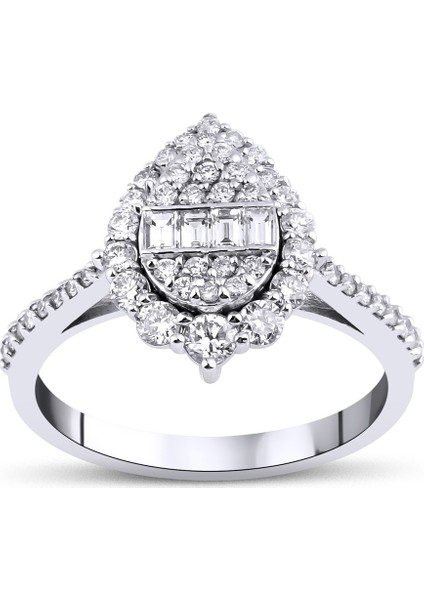 0,76 Karat Baget Yüzük