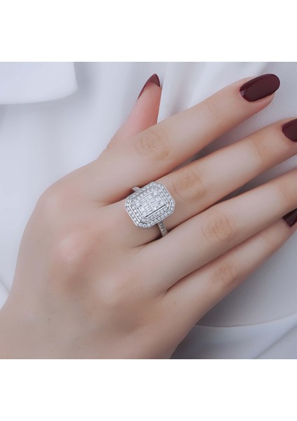 0,84 Karat Baget Pırlanta Yüzük fiyatları