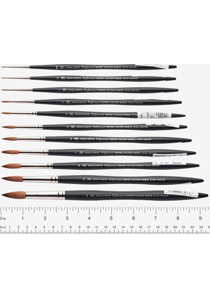 Professional Samur Kısa Sap Yuvarlak Fırça No 10 modelleri