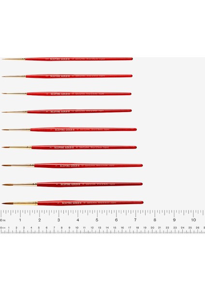 Winsor & Newton Sceptre Gold 101 Serisi Kısa Sap Yuvarlak Fırça No 7