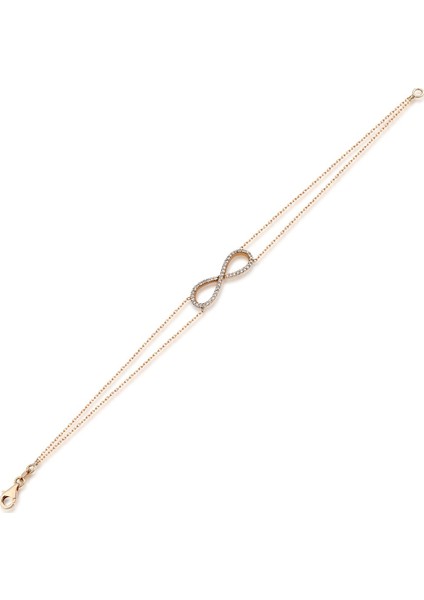 0,22 Karat Pırlanta Sonsuzluk Bileklik