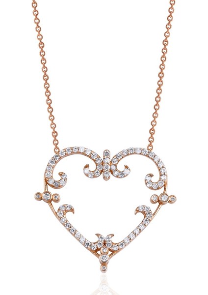 Kalp Pırlanta Kolye