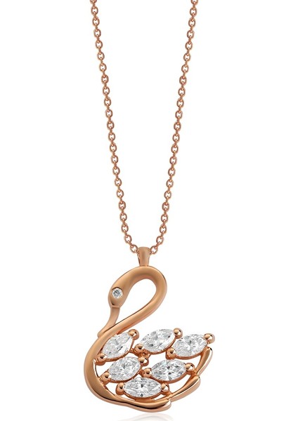 Kuğu Pırlanta Kolye