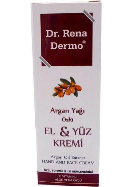 Dr. Rena Dermo Argan Yağı Özlü El ve Yüz Kremi 150ML