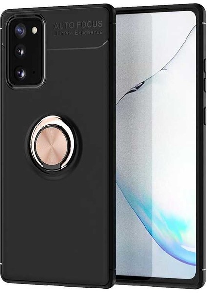 Samsung Galaxy S20 Fe Kılıf Ultra Korumalı Yüzüklü Manyetik Ravel Silikon + Tam Kaplayan 5d Cam Ekran Koruyucu Rose