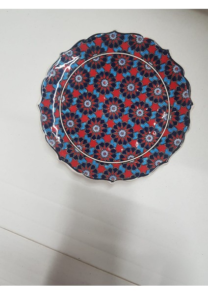 - Çini El Emeği 18 cm. Duvar Tabağı