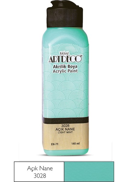Akrilik Boya 140 ml 3028 Açık Nane