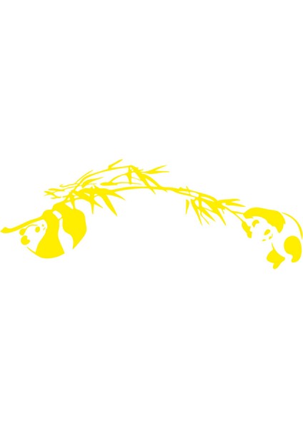 Oynayan Pandalar Çocuk Odası Duvar Sticker